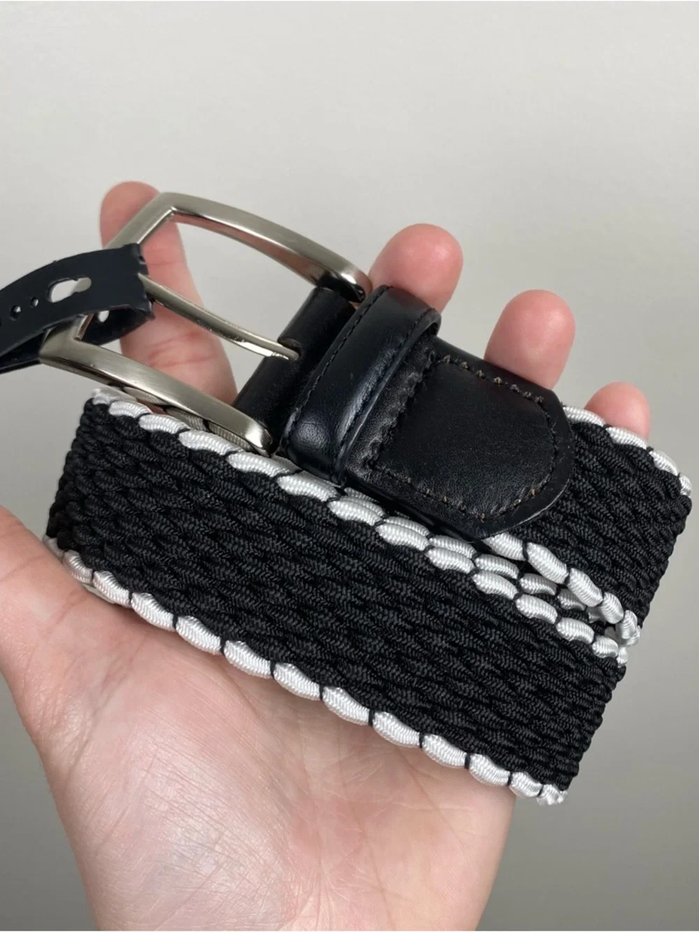 NWT Walter Hagen Men's Black Basket Weave Golf Belt size Medium